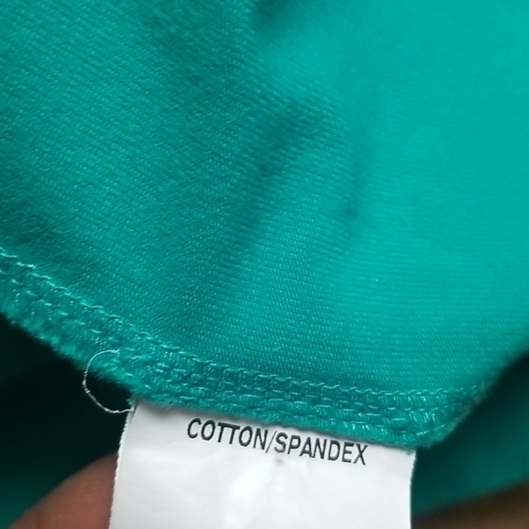 Eshakti Green Fit & Flare Short Collar Front Zip Dress w Detail at Waistline - Picture 9 of 12